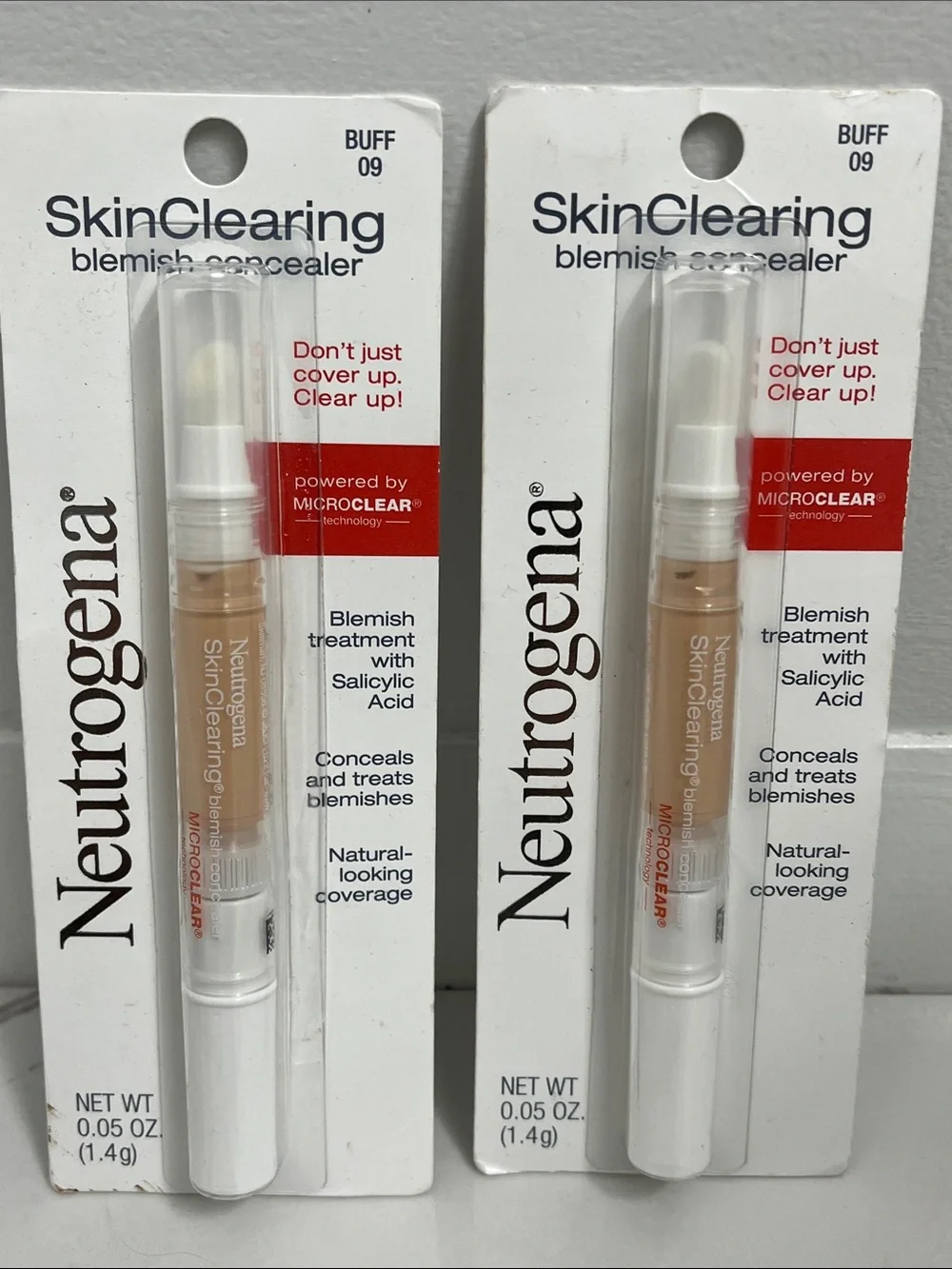 Neutrogena skin clearing blemish concealer buff lot of 2